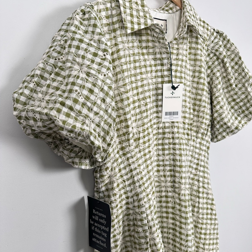 Tuckernuck Green and White Checkered Dress - Picture 8 of 11
